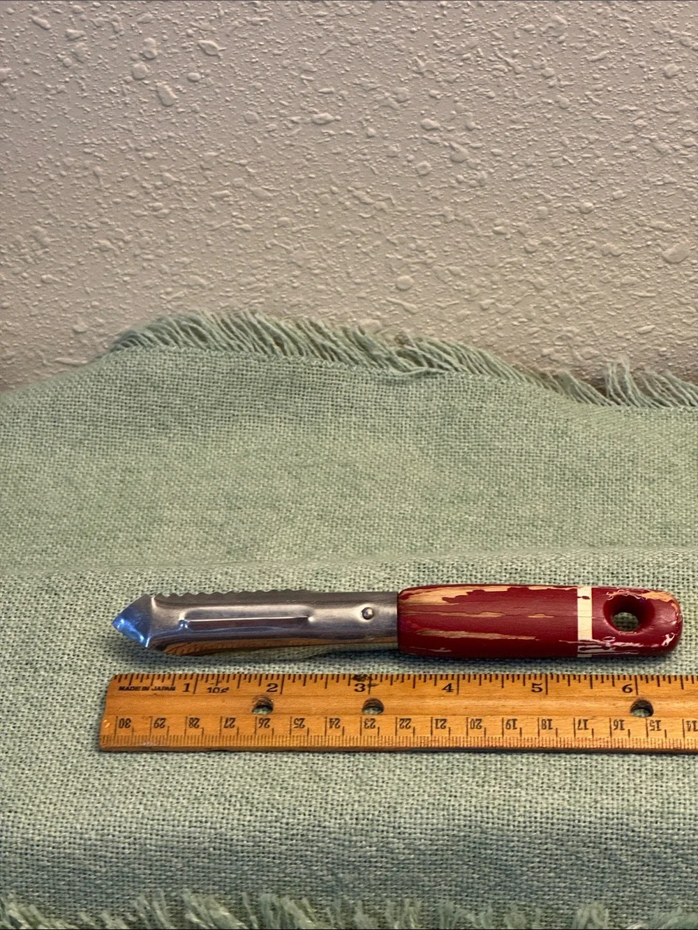 Red Handled Combination Peeler - Classic Vintage Kitchen Tool